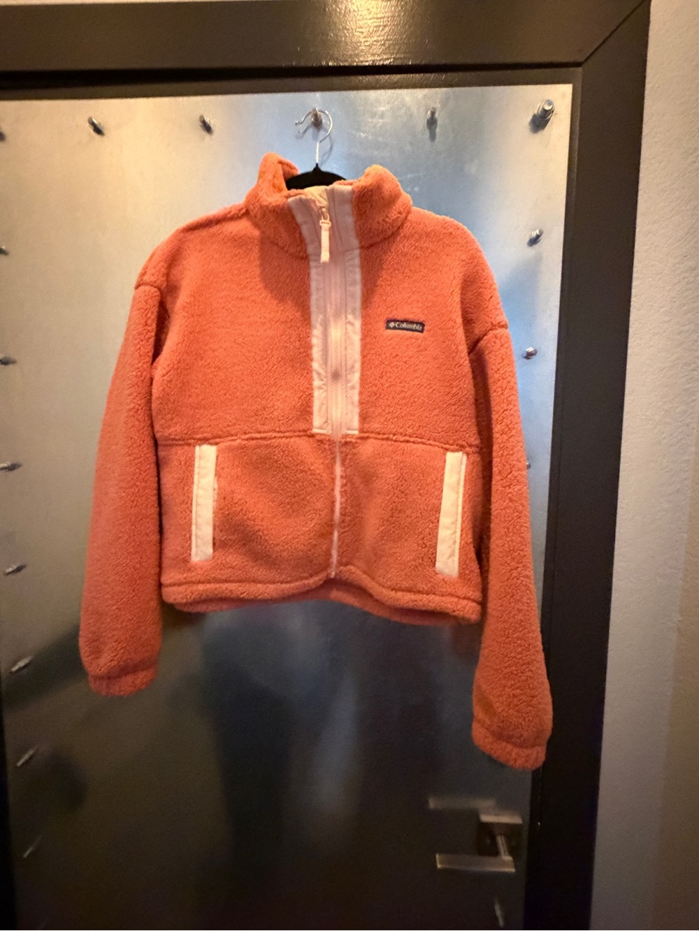 Columbia Girls' Pink Coral Sherpa Pullover Jacket